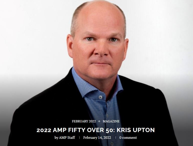 Kris Upton Named 2022 AMP Fifty Over 50